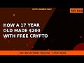 How a 17 Year Old Made $200 With Free Crypto Airdrops