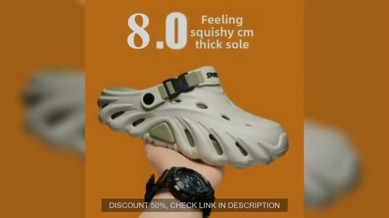 Mens Sandals Thick Bottom EVA Clogs 2025 New Fashion Slippers for Men Ultra Soft Casual Beach Shoes