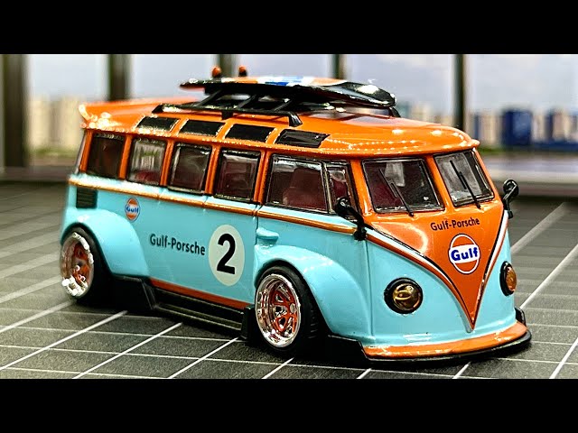 LIBERTY 64 MODELS Volkswagen T1 Gulf Custom Bus with Widebody Kit