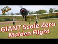 Maiden Flight of the Seagull Models Giant Scale Zero with EME60 AutoStart, Balsa ARF