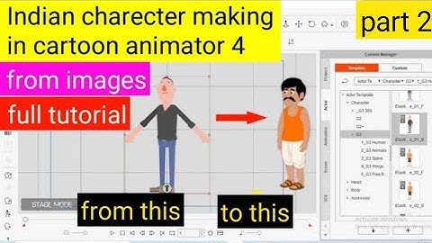 how to make Indian man in cartoon animator 4 || cartoon animator 4 charecter creation | KT animation