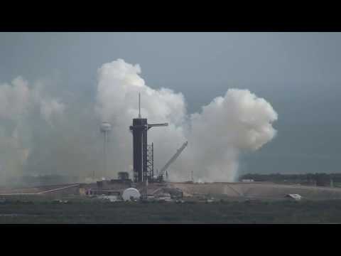 In Flight Abort Launch and Explosion on Ocean Filmed from VAB Roof (HD Audio)