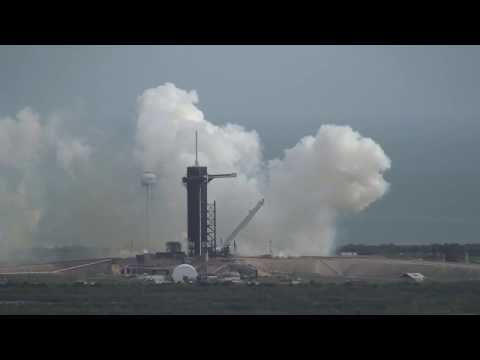 In Flight Abort Launch and Explosion on Ocean Filmed from VAB Roof (HD Audio)