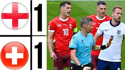 England vs Switzerland 1-1 - All Goals & Highlights - euro 2024