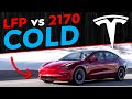 Tesla model 3 lfp vs 2170 batteries in cold  dont make a mistake