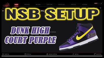 NSB SETUP GUIDE: Nike Dunk High Court Purple ! Make Tasks for Footsites and Shopify! (May 2021)