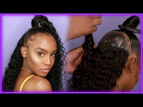 Half Up Half Down Quick Weave Ponytail Ft Ali Pearl Youtube