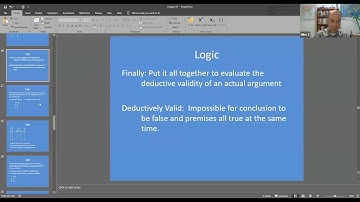 Truth Tables to determine validity of arguments