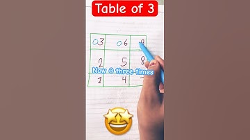 Table of 3 by trick #maths #new #love #krishna #bhakti #education #shorts #shortsvideo #viralshort