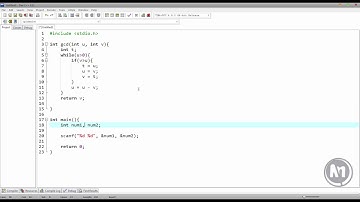 Greater common divisor using C language