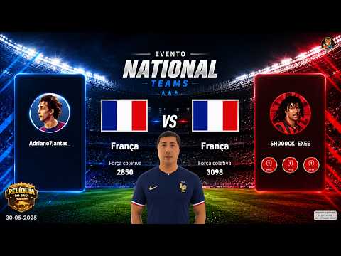 JOGANDO NA CONTA PEREBA NO EVENTO NATIONAL TEAMS!😂 🇫🇷 | eFOOTBALL