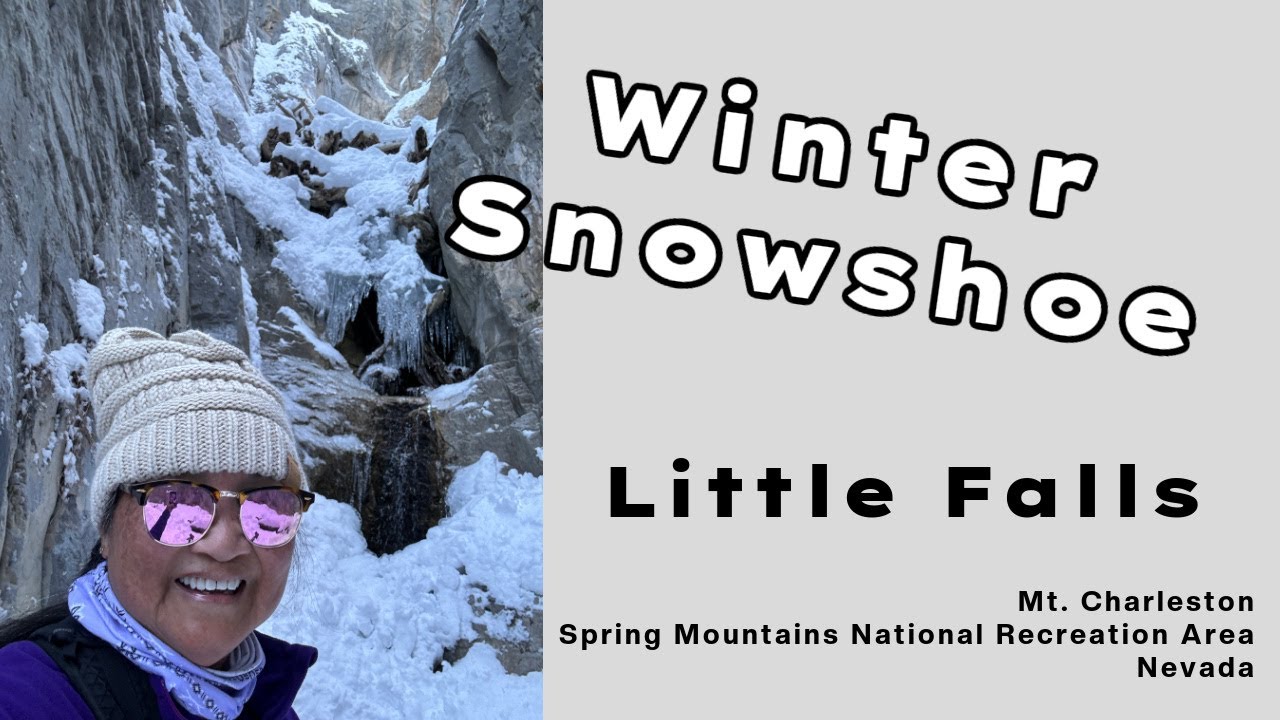 Snowshoeing to Little Falls, Winter hike Mt. Charleston, Spring