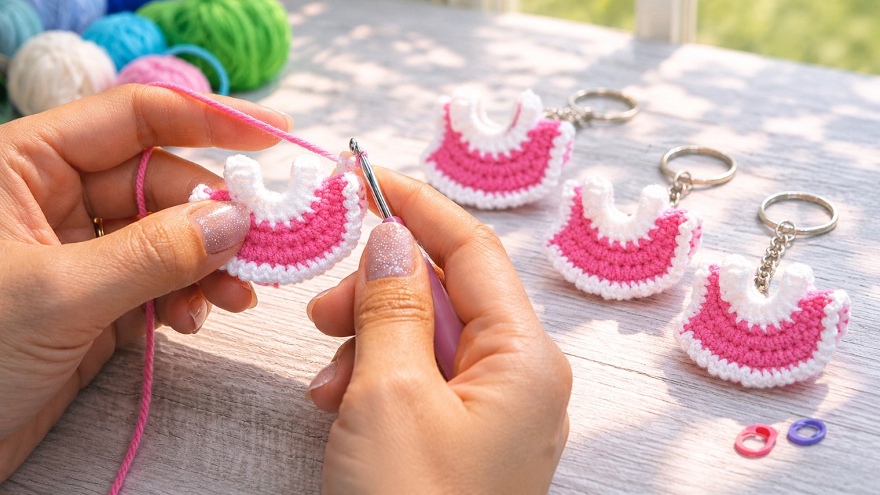 crochet mini dress keychain pattern PATTERN: Crochet Dress Keychain PATTERN, Amigurumi Key Accessories PATTERN