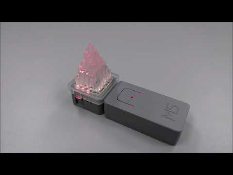 A LED crystal cap for the ATOM Matrix LED candle