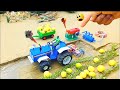Diy mini tractor making house construction science project @sanocreator