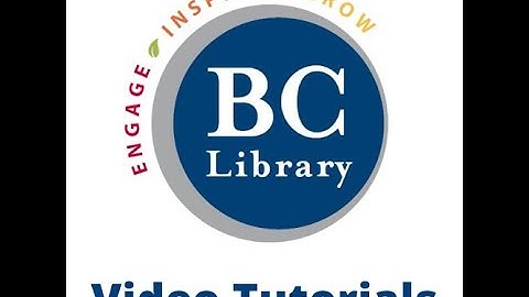 Business Source Complete Tutorial