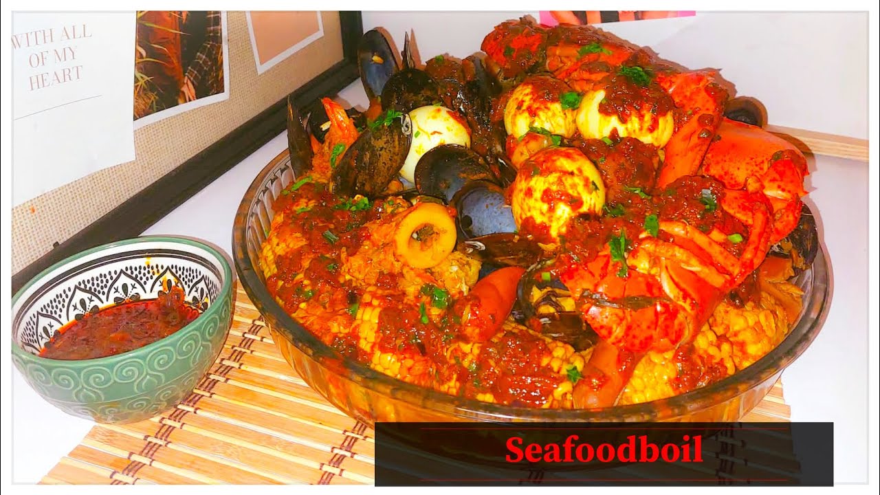 69) Recette plateau de fruits de mer façon haïtienne // recipe haitian seafood boil