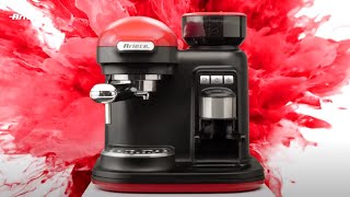 Ariete - Machine à café Expresso broyeur Moderna 1318 - Rouge