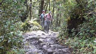 C0086 - Hiking on Muddy Snowman Trek in Himalayas in Bhutan