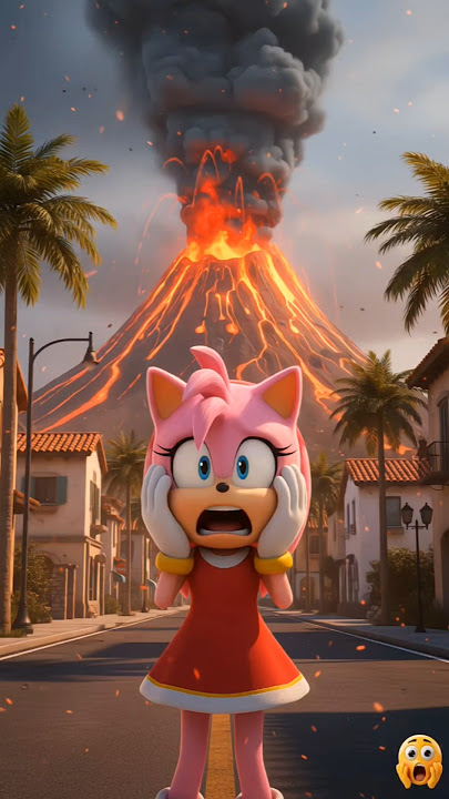 How Sonic, Shadow, and Knuckles Saved Amy From a Volcanic Eruption… No One Expected 🌋#sonic #shorts