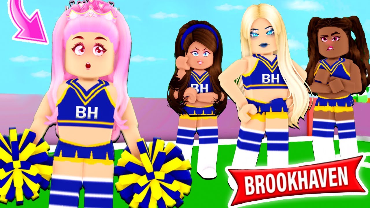 Our School Cheerleader has a CRUSH On Me! (Roblox Brookhaven