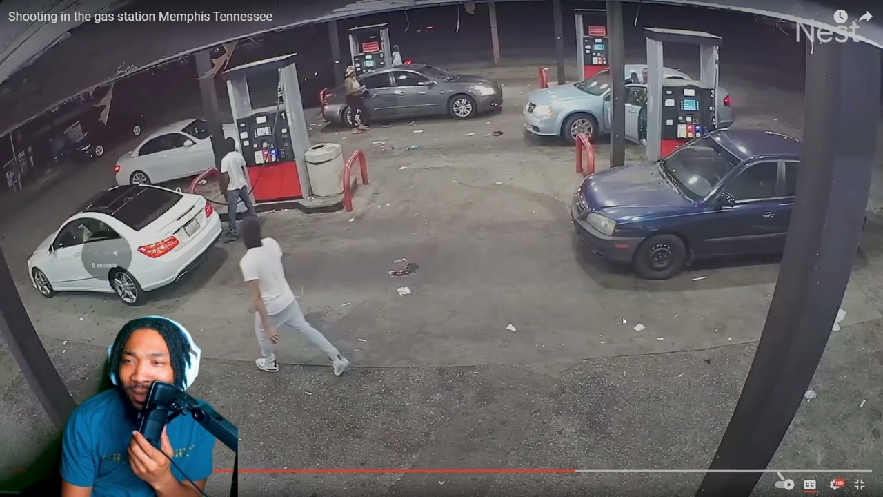 SHOOTING IN THE GAS STATION MEMPHIS TENNESEE LIVE REACTION (WATCH UNTIL END) SCARY ENDING!!!