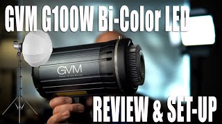 GVM G100W LED Bi-Color Video Light Review and Set-Up with App
