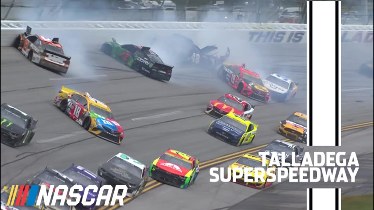Playoff impact! | Alex Bowman gets turned, creates multi-car wreck at Talladega | NASCAR