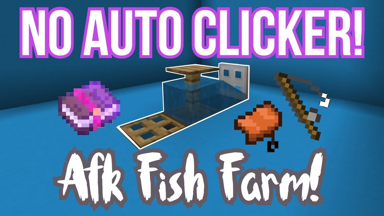 EASIEST Automatic AFK Fish Farm Tutorial (Java & Bedrock) - Minecraft 1