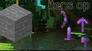 MINECRAFT MAS PEDRAS DÃO ITENS OP