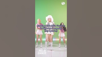 Ranking Big 3 Girl Groups Main Vocalist in Different Categories (My Opinion)