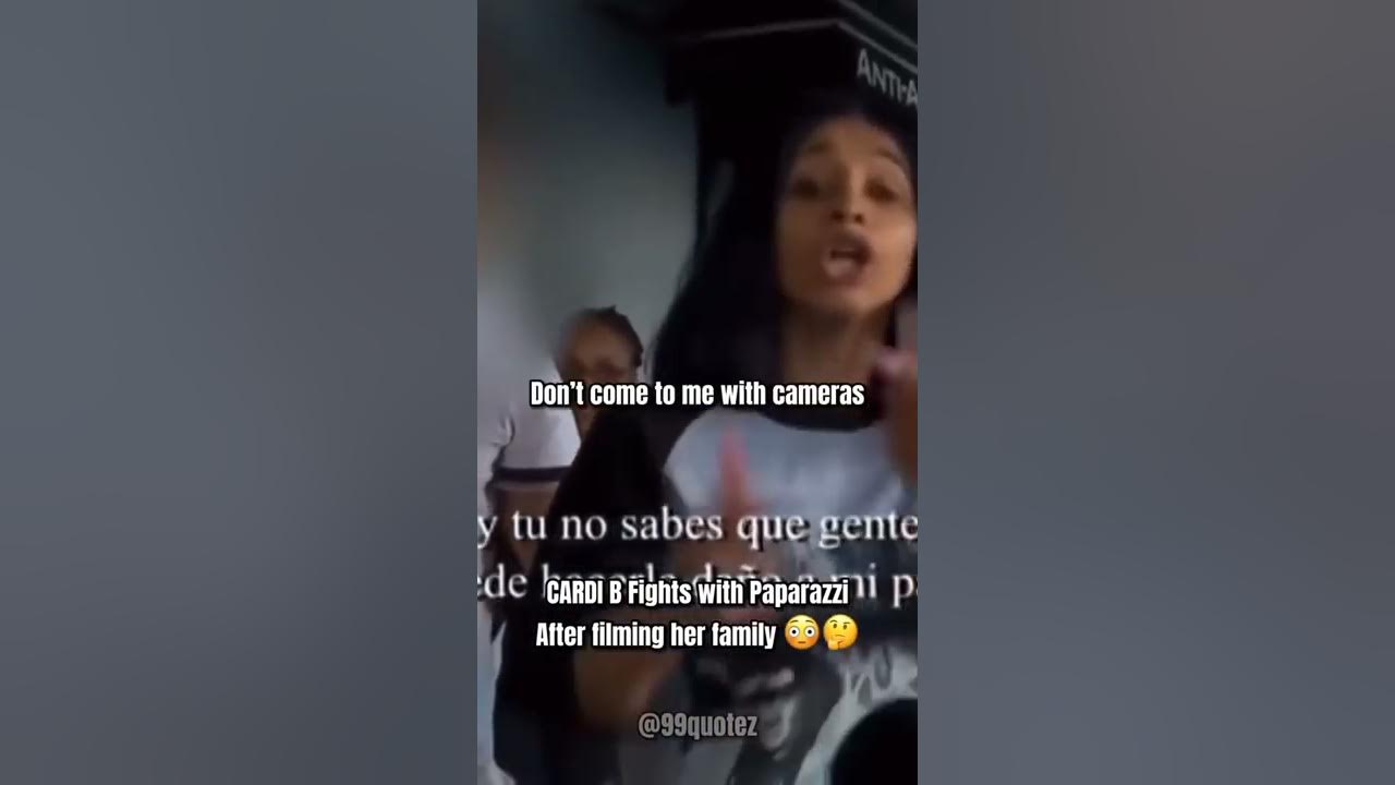 Cardi B Fights With Paparazzi After Filming Her Family #Shorts