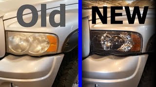 How to replace headlight housing 2002 Dodge Ram