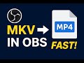 How to Convert MKV to MP4 in OBS | Quick & Easy Tutorial