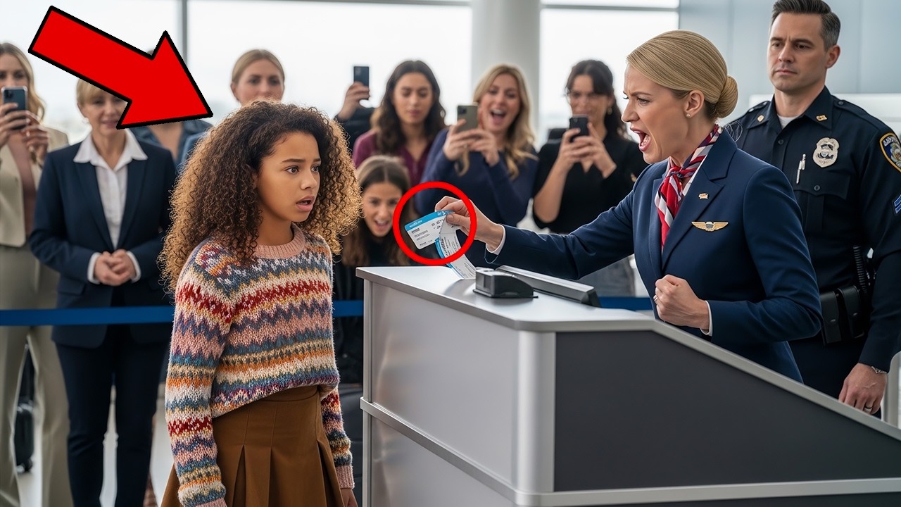 Стюардесса порвала билет темнокожей девушки, не зная, что ее отец является владельцем авиакомпани...