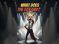 【洋楽】もしもキツネが Ylvis(イルヴィス) の The Fox (What Does the Fox Say?) (ザ・フォックス)を本気で歌って踊ったら? #きつね #AI動画