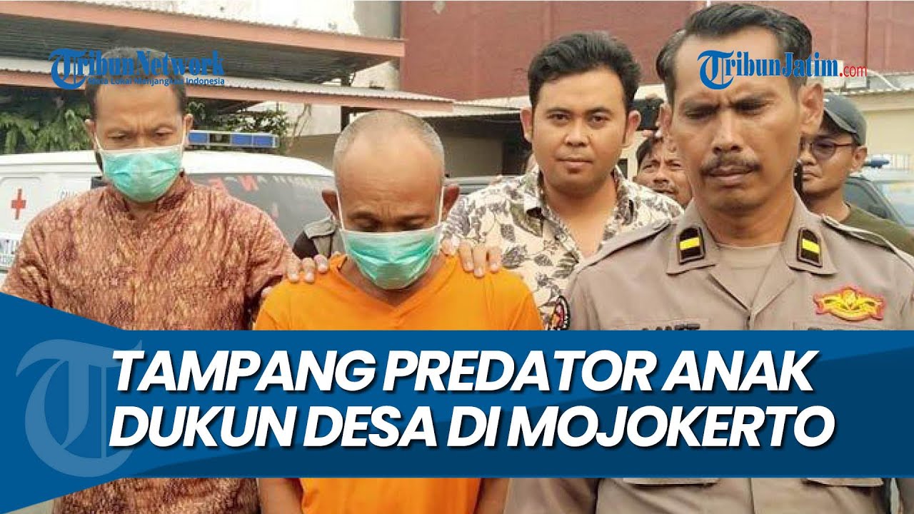 TAMPANG PREDATOR ANAK, Berkdeok Dukun Desa Rudapaksa Bocah SD di Mojokerto