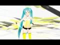 【MMD】 Kz: Livetune con Hatsune Miku:   Yellow original PV  + lyrics