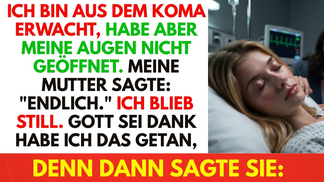Ich wachte gelähmt im Krankenhaus auf und hörte meine eigene Mutter am Bett flüstern: „Ist es schon an der Zeit, den Stecker zu ziehen? Jason sollte die Vermögensübertragungen besser...