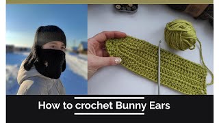 How to crochet Bunny Ears (for bunnyclava)