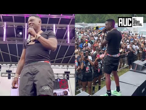 Boosie Shuts It Down At Rick Ross Car Show Performs Wipe Me Down And Crowd Goes Crazy