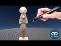 Sculpting KHONSHU with 3D Moon Knight Pen 2022-Khonshu is sealed