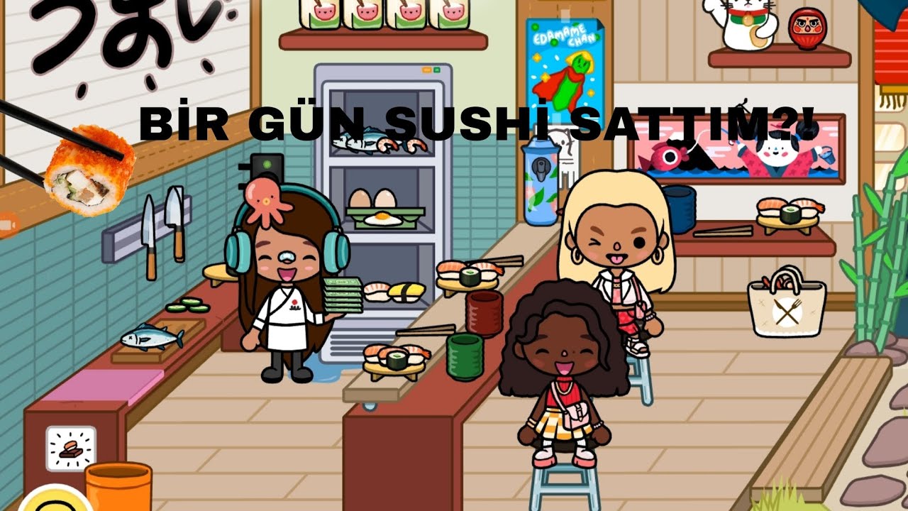 BİR GÜN SUSHİ SATTIM?!