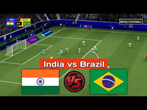 GAS4D x bento4d - India vs Brasil | Sorotan Pertandingan | Persahabatan Internasional | Simulasi/Prediksi eFootball