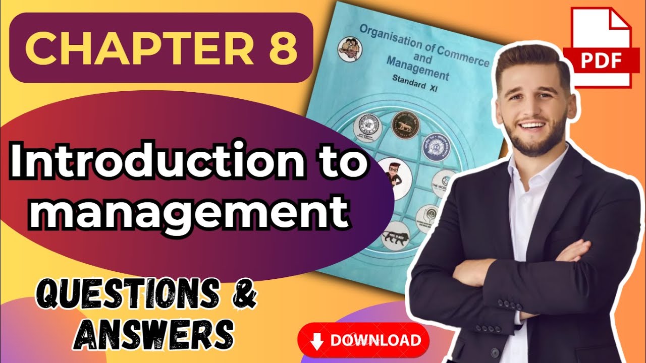 OC Chapter 8 | Introduction to Management | Notes and Exercise | 11th Std New Syllabus | RK Edits