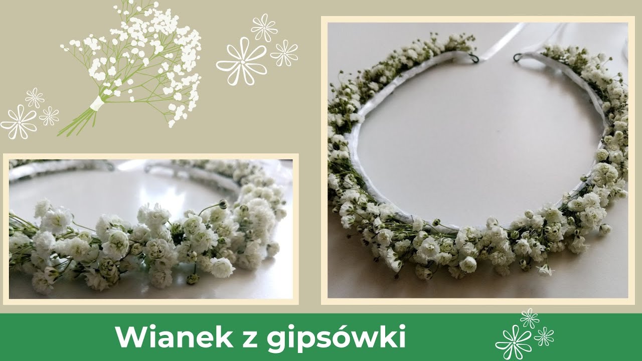 Jak zrobić wianek z gipsówki?