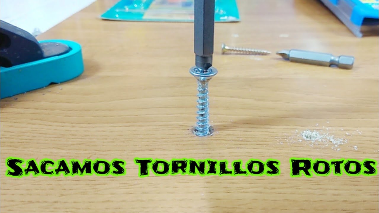 Cómo SACAR TORNILLOS DESGASTADOS, o con la CABEZA DEFECTUOSA. #