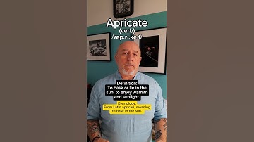 How to pronounce Apricate! English Pronunciation, Meaning, Synonyms, Etymology, and Examples!