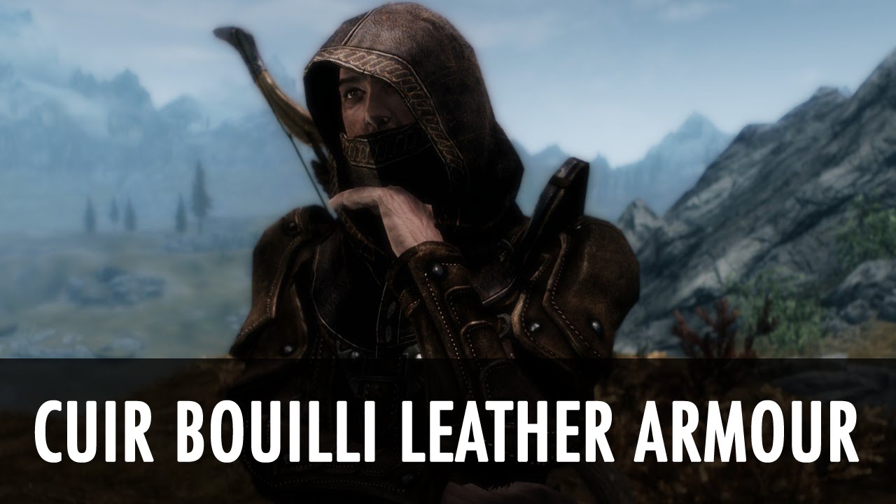 Skyrim Mod Spotlight Cuir Bouilli Leather Armour Youtube