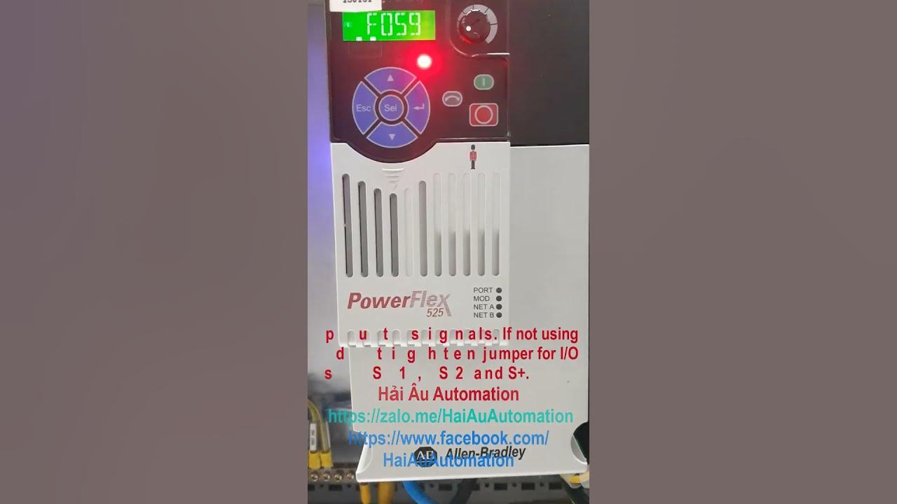 Vfd powerflex 525 fault f059 safety open plc rockwell automation 